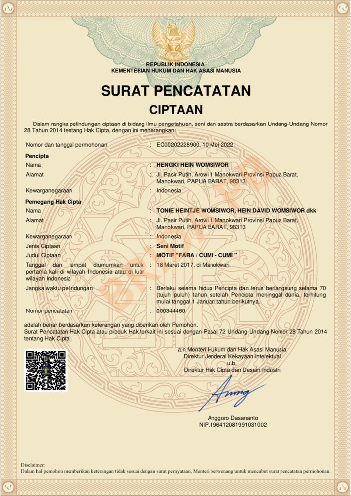 Motif Fara / cumu-cumi