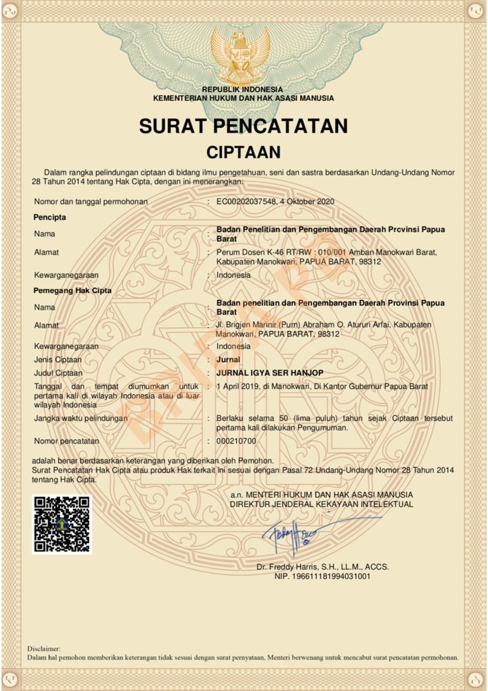 Jurnal Igya Ser Hanjop